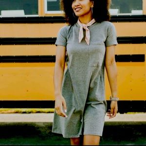 180. Roolee Athens Pocket Dress - Dark Grey Size Small